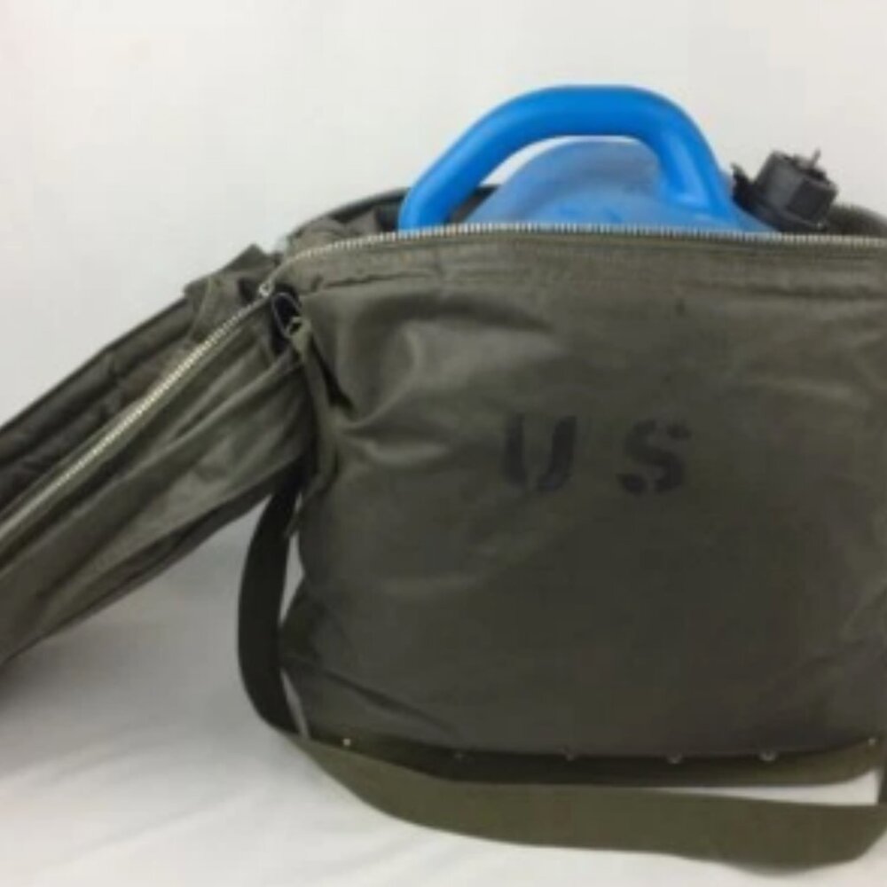 1951 KOREAN WAR MILITARY 5 GALLON WATER CAN GREEN JERRY INSULATED COOLER BAG